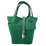エルメス HERMES ピコタンロックPM カーゴ W刻 ベールモワイヤン トワル/スイフト レディース ハンドバッグ