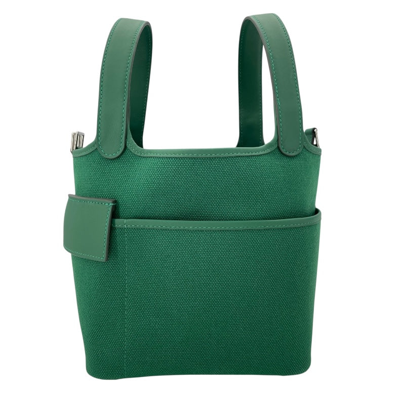 エルメス HERMES ピコタンロックPM カーゴ W刻 ベールモワイヤン トワル/スイフト レディース ハンドバッグ