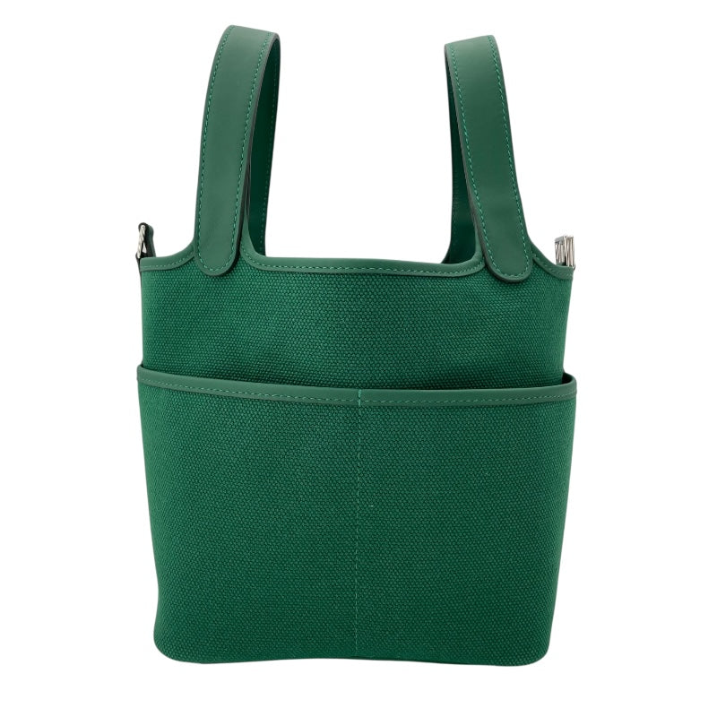 エルメス HERMES ピコタンロックPM カーゴ W刻 ベールモワイヤン トワル/スイフト レディース ハンドバッグ