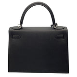 エルメス HERMES ケリー28 外縫い A刻印 ブラック SV金具 エプソン レディース ショルダーバッグ