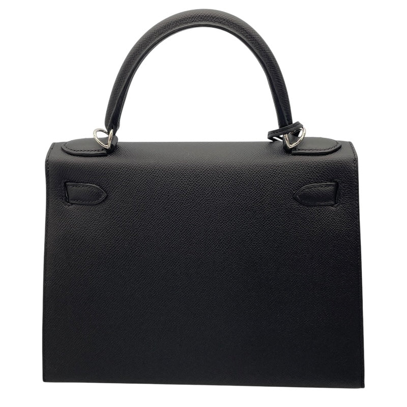 エルメス HERMES ケリー28 外縫い A刻印 ブラック SV金具 エプソン レディース ショルダーバッグ