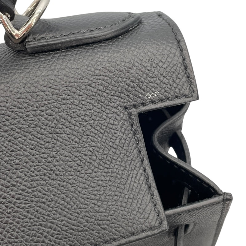 エルメス HERMES ケリー28 外縫い A刻印 ブラック SV金具 エプソン レディース ショルダーバッグ