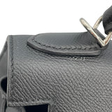 エルメス HERMES ケリー28 外縫い A刻印 ブラック SV金具 エプソン レディース ショルダーバッグ