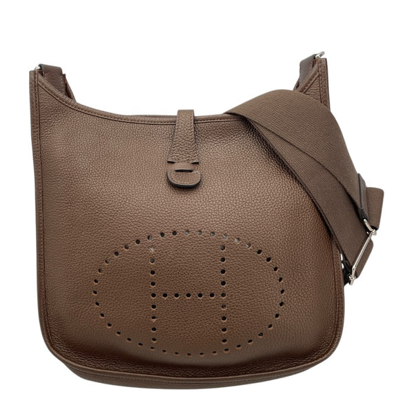 エルメス HERMES エヴリン3 PM □O刻印 カカオ SV金具 トリヨン ユニセックス ショルダーバッグ