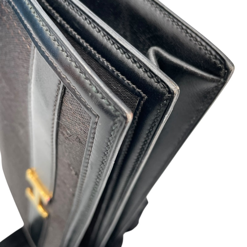 エルメス HERMES アニー 〇H刻 ブラック GD金具 ホースヘアー レディース ショルダーバッグ