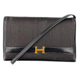 エルメス HERMES アニー 〇H刻 ブラック GD金具 ホースヘアー レディース ショルダーバッグ