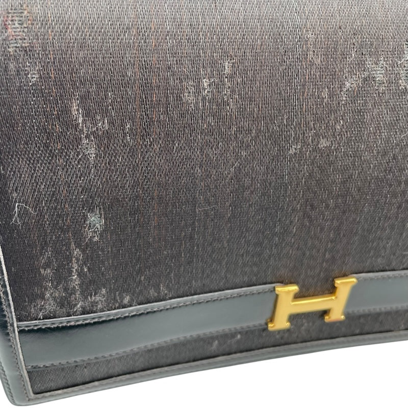 エルメス HERMES アニー 〇H刻 ブラック GD金具 ホースヘアー レディース ショルダーバッグ
