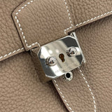 エルメス HERMES サックアデペッシュ21 B刻 エトゥープ SV金具 トゴ レディース ショルダーバッグ