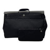 エルメス HERMES エールジップバッグキャビン50 D刻印　(2019年製) ブラック シルバー金具 トワル・ハンター メンズ ショルダーバッグ