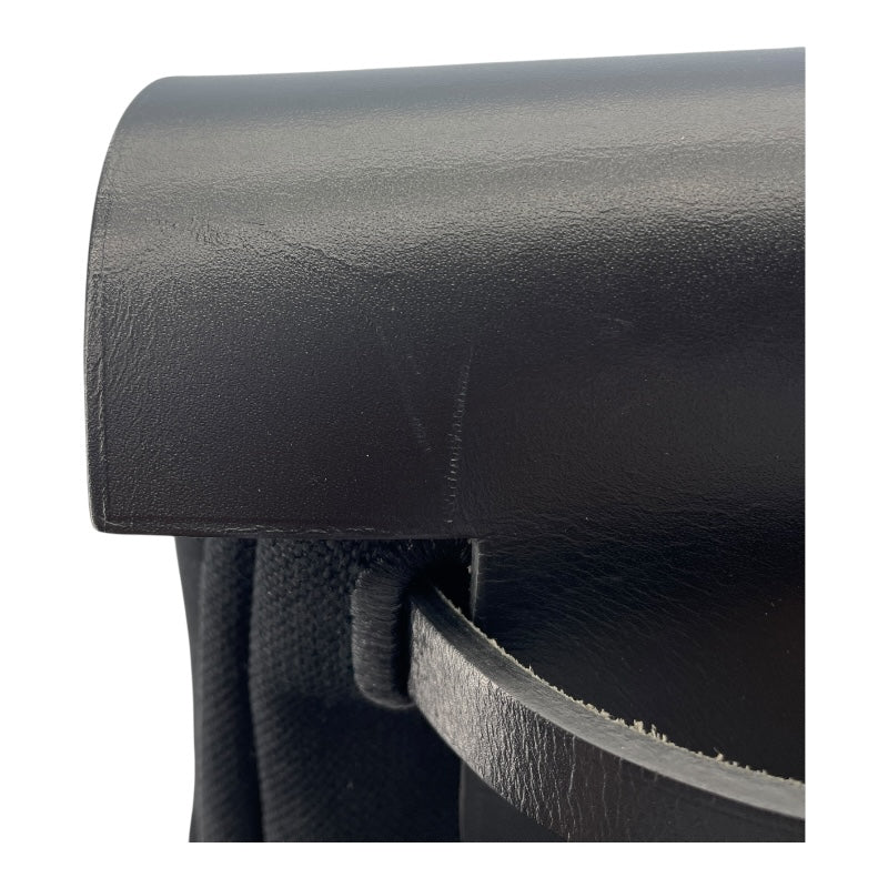 エルメス HERMES エールジップバッグキャビン50 D刻印　(2019年製) ブラック シルバー金具 トワル・ハンター メンズ ショルダーバッグ