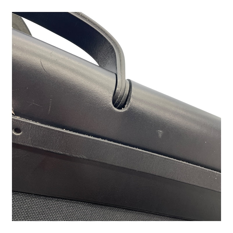 エルメス HERMES エールジップバッグキャビン50 D刻印　(2019年製) ブラック シルバー金具 トワル・ハンター メンズ ショルダーバッグ