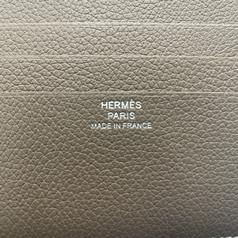 エルメス HERMES Hセリエコンパクト W AI01 0FB エトゥープ エバーカラー レディース 二つ折り財布
