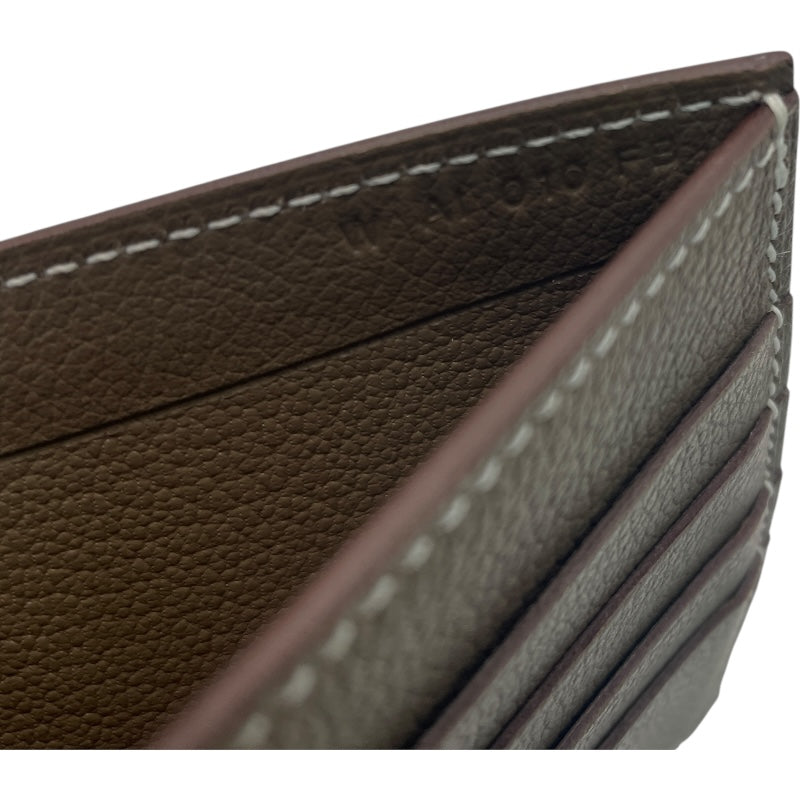 エルメス HERMES Hセリエコンパクト W AI01 0FB エトゥープ エバーカラー レディース 二つ折り財布
