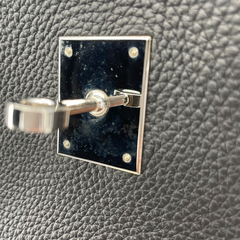 エルメス HERMES バーキン40 C刻印 ブラック/SV金具 トゴ メンズ ハンドバッグ