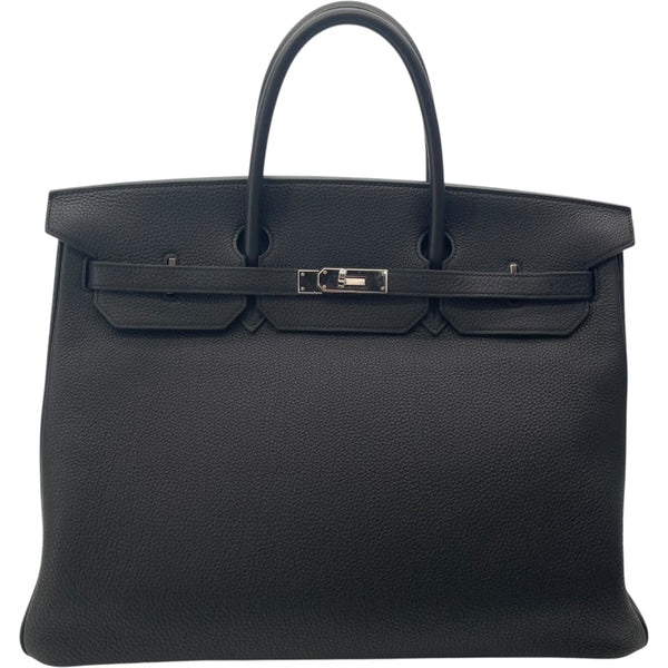 エルメス HERMES バーキン40 C SX589 MM ブラック/SV金具 トゴ メンズ ハンドバッグ