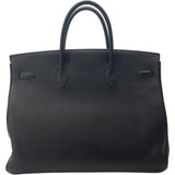 エルメス HERMES バーキン40 C刻印 ブラック/SV金具 トゴ メンズ ハンドバッグ