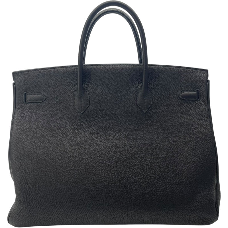 エルメス HERMES バーキン40 C刻印 ブラック/SV金具 トゴ メンズ ハンドバッグ