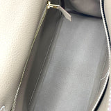 エルメス HERMES ケリー28 内縫い W刻印 エトゥープ マットGD金具 トゴ レディース ショルダーバッグ
