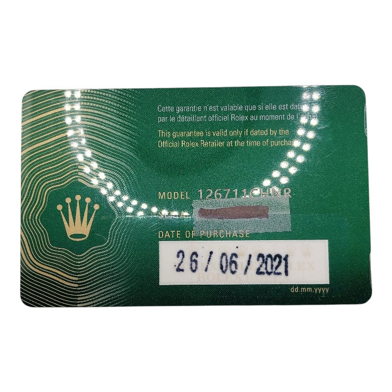 ロレックス ROLEX GMTマスター2 126711CHNR PG/SS メンズ 腕時計