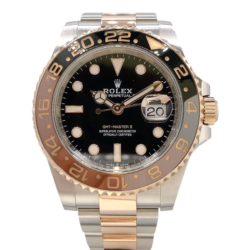 ロレックス ROLEX GMTマスター2 126711CHNR PG/SS メンズ 腕時計