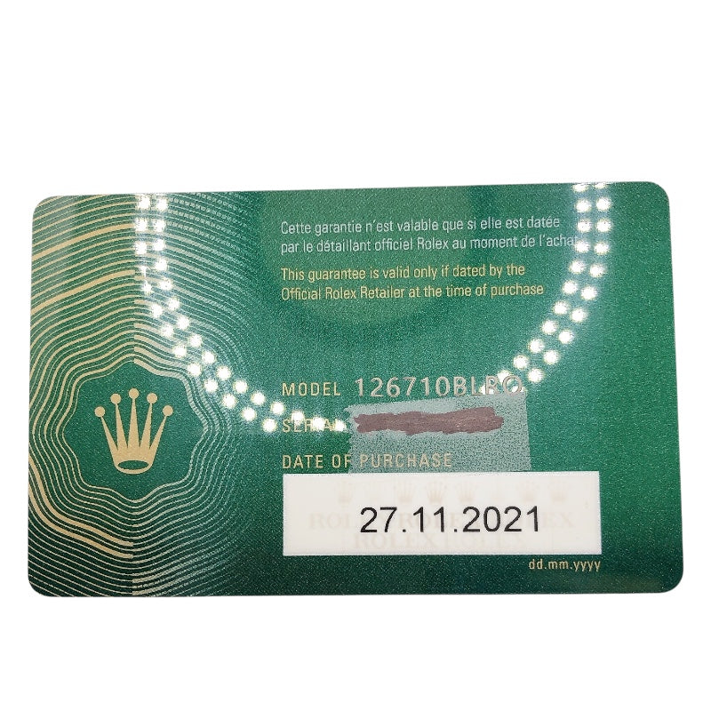 ロレックス ROLEX GMTマスター2 126710BLRO PG/SS メンズ 腕時計
