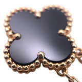 ヴァンクリーフ＆アーペル Van Cleef & Arpels ヴィンテージアルハンブラネックレス イエローゴールド K18YG オニキス ジュエリー