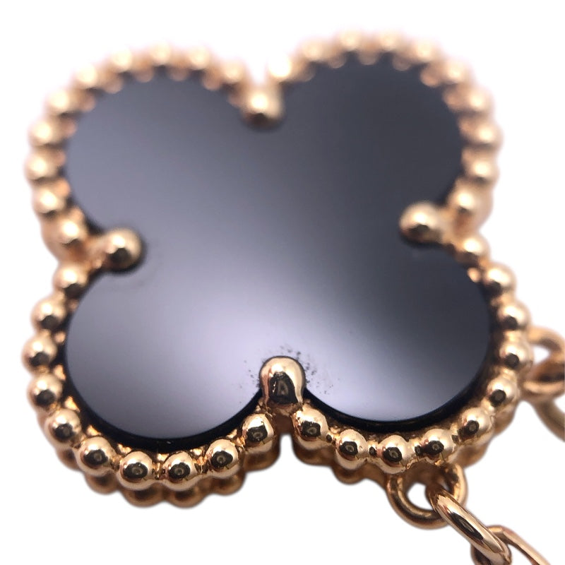 ヴァンクリーフ＆アーペル Van Cleef & Arpels ヴィンテージアルハンブラネックレス イエローゴールド K18YG オニキス ジュエリー