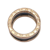 ブルガリ BVLGARI ビーゼロワンリング2バンド ピンクゴールド K18ピンクゴールド 750PG/セラミック ジュエリー