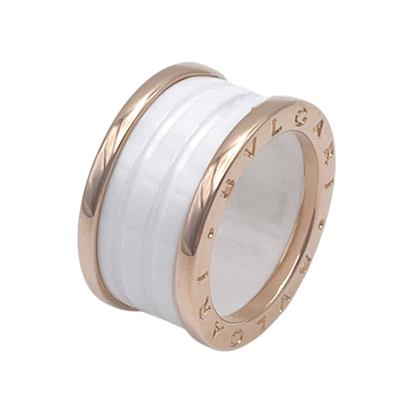ブルガリ BVLGARI ビーゼロワンリング4バンド(M) ピンクゴールド K18ゴールド 750PG/セラミック ジュエリー
