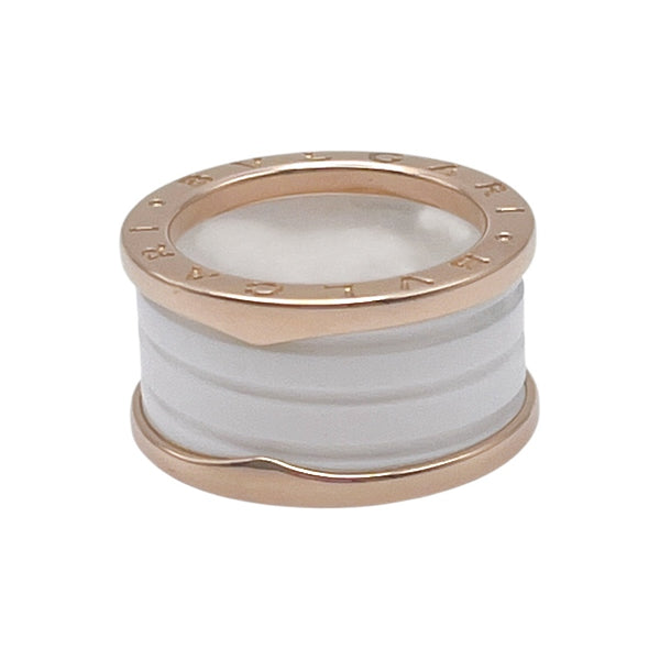 ブルガリ BVLGARI ビーゼロワンリング4バンド(M) ピンクゴールド K18ゴールド 750PG/セラミック ジュエリー
