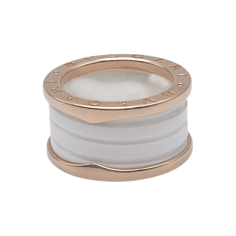 ブルガリ BVLGARI ビーゼロワンリング4バンド(M) ピンクゴールド K18ゴールド 750PG/セラミック ジュエリー