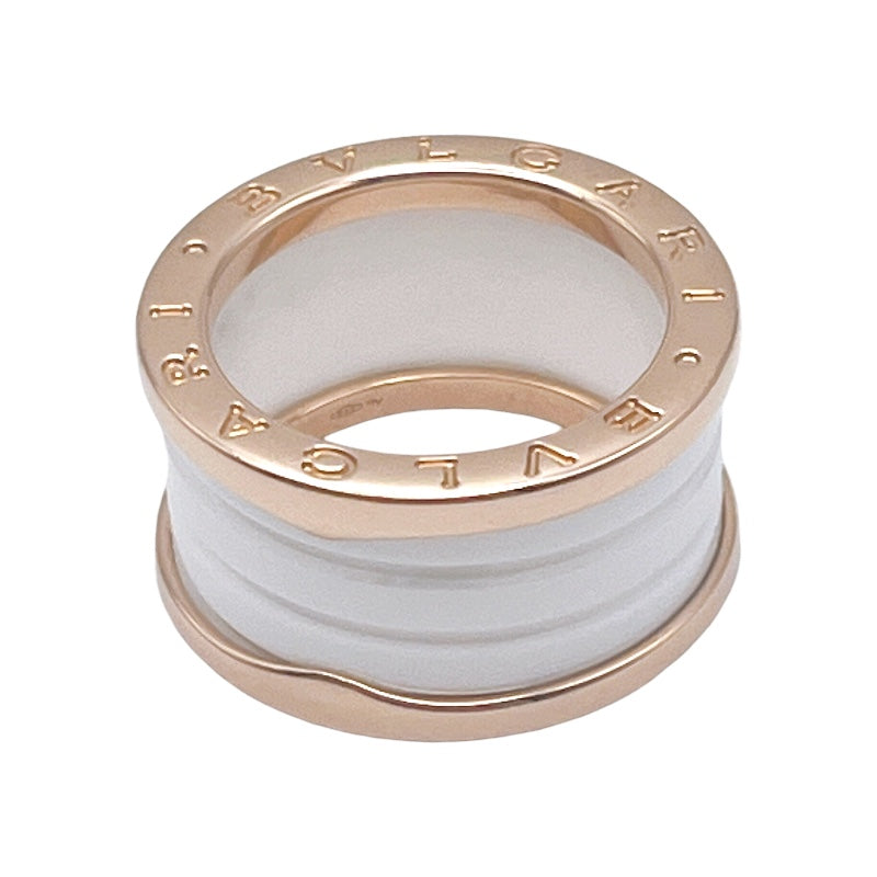 ブルガリ BVLGARI ビーゼロワンリング4バンド(M) ピンクゴールド K18ゴールド 750PG/セラミック ジュエリー