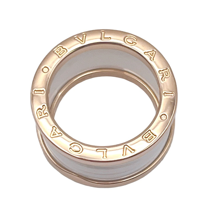 ブルガリ BVLGARI ビーゼロワンリング4バンド(M) ピンクゴールド K18ゴールド 750PG/セラミック ジュエリー