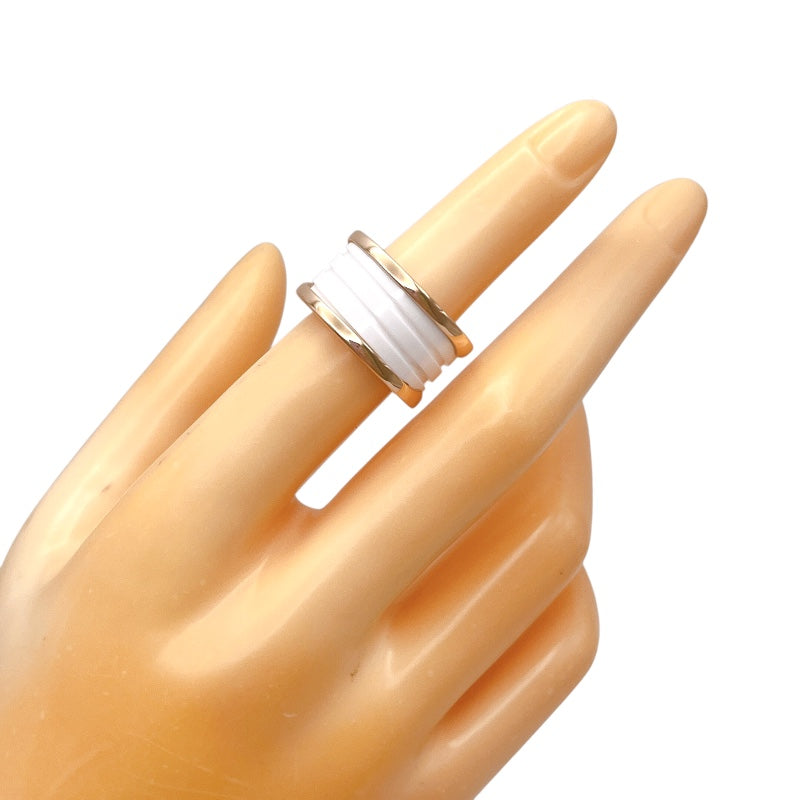 ブルガリ BVLGARI ビーゼロワンリング4バンド(M) ピンクゴールド K18ゴールド 750PG/セラミック ジュエリー