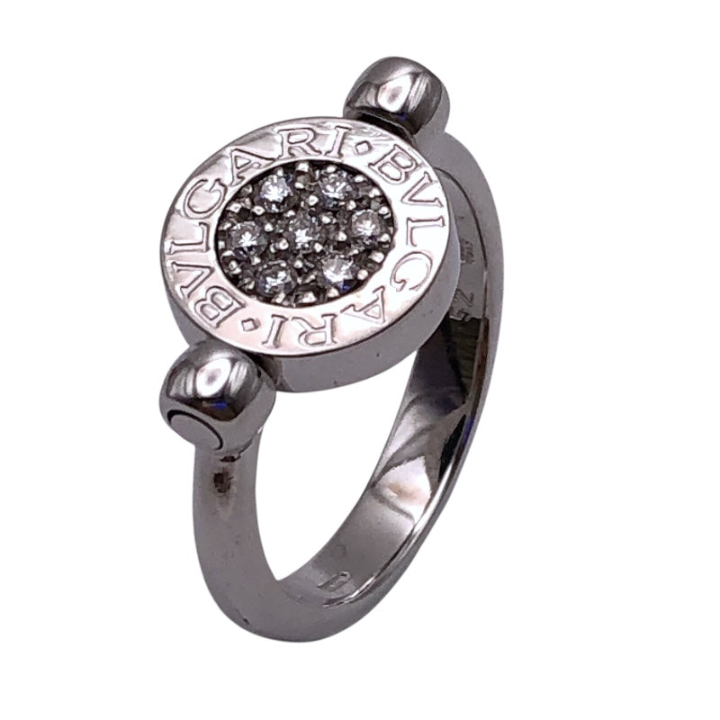 ブルガリ BVLGARI ブルガリブルガリフリップリング ホワイトゴールド 750/オニキス/ダイヤモンド ジュエリー