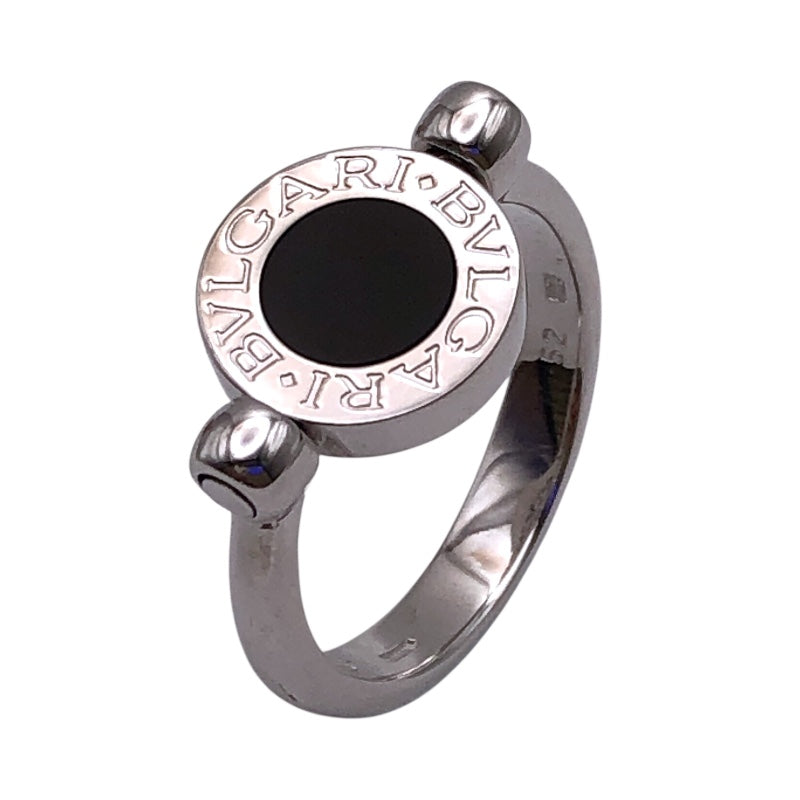 ブルガリ BVLGARI ブルガリブルガリフリップリング ホワイトゴールド 750/オニキス/ダイヤモンド ジュエリー