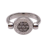 ブルガリ BVLGARI ブルガリブルガリフリップリング ホワイトゴールド 750/オニキス/ダイヤモンド ジュエリー