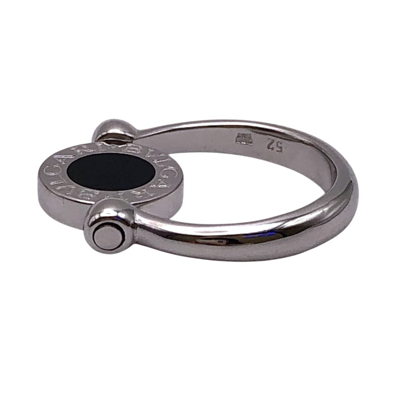 ブルガリ BVLGARI ブルガリブルガリフリップリング ホワイトゴールド 750/オニキス/ダイヤモンド ジュエリー