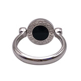 ブルガリ BVLGARI ブルガリブルガリフリップリング ホワイトゴールド 750/オニキス/ダイヤモンド ジュエリー
