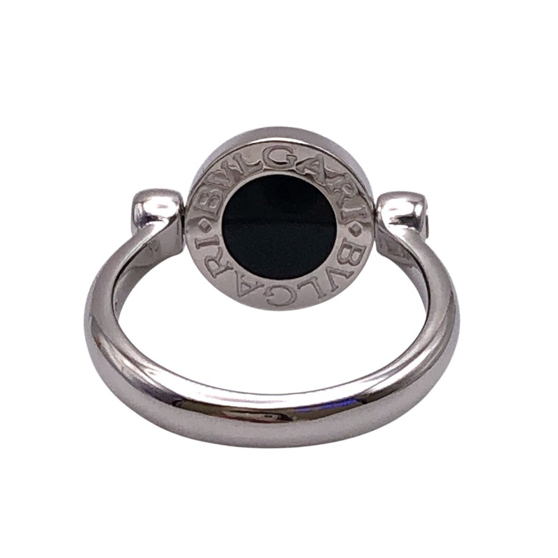 ブルガリ BVLGARI ブルガリブルガリフリップリング ホワイトゴールド 750/オニキス/ダイヤモンド ジュエリー