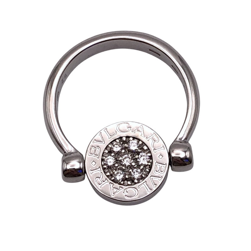 ブルガリ BVLGARI ブルガリブルガリフリップリング ホワイトゴールド 750/オニキス/ダイヤモンド ジュエリー