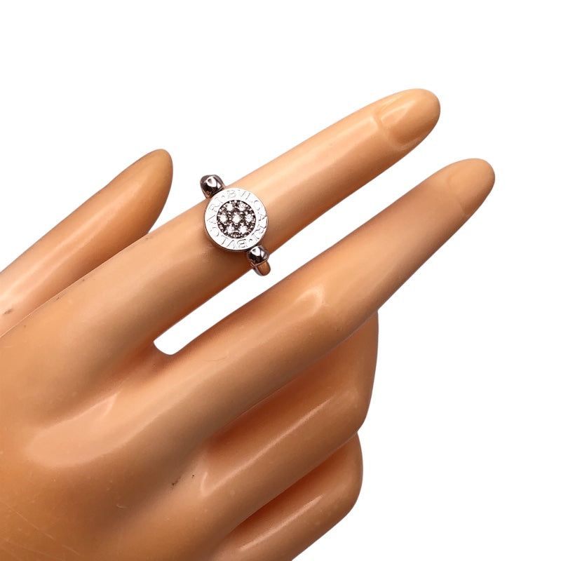 ブルガリ BVLGARI ブルガリブルガリフリップリング ホワイトゴールド 750/オニキス/ダイヤモンド ジュエリー
