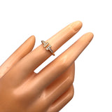 ティファニー TIFFANY＆CO Tワイヤーダイヤリング ゴールド AU750 ジュエリー
