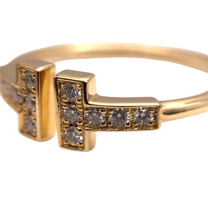 ティファニー TIFFANY＆CO Tワイヤーダイヤリング ゴールド AU750 ジュエリー