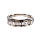 ティファニー TIFFANY＆CO アトラス3Pダイヤリング ホワイトゴールド K18WG ダイヤモンド ジュエリー