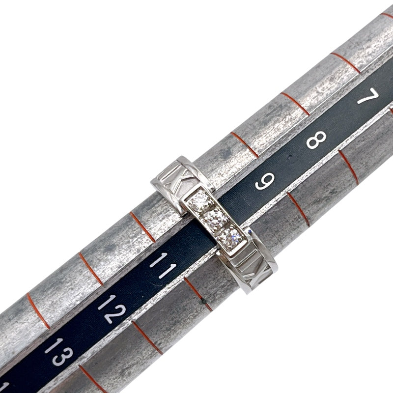 ティファニー TIFFANY＆CO アトラス3Pダイヤリング ホワイトゴールド 750/ダイヤモンド ジュエリー