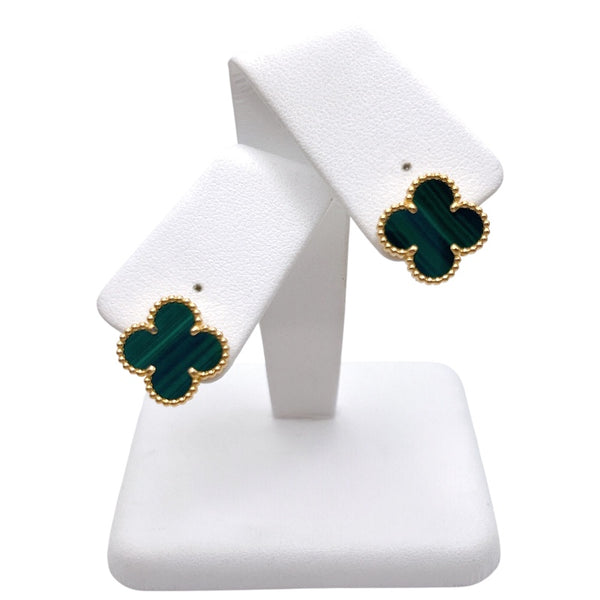 ヴァンクリーフ＆アーペル Van Cleef & Arpels ヴィンテージアルハンブラピアス ゴールド Au750/マラカイト ジュエリー