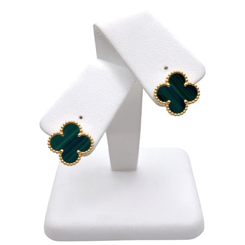 ヴァンクリーフ＆アーペル Van Cleef & Arpels ヴィンテージアルハンブラピアス ゴールド Au750/マラカイト ジュエリー