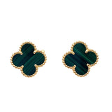 ヴァンクリーフ＆アーペル Van Cleef & Arpels ヴィンテージアルハンブラピアス ゴールド Au750/マラカイト ジュエリー