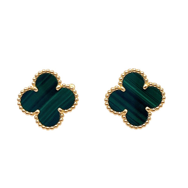 ヴァンクリーフ＆アーペル Van Cleef & Arpels ヴィンテージアルハンブラピアス ゴールド Au750/マラカイト ジュエリー